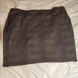 Black and Red Gingham Skirt